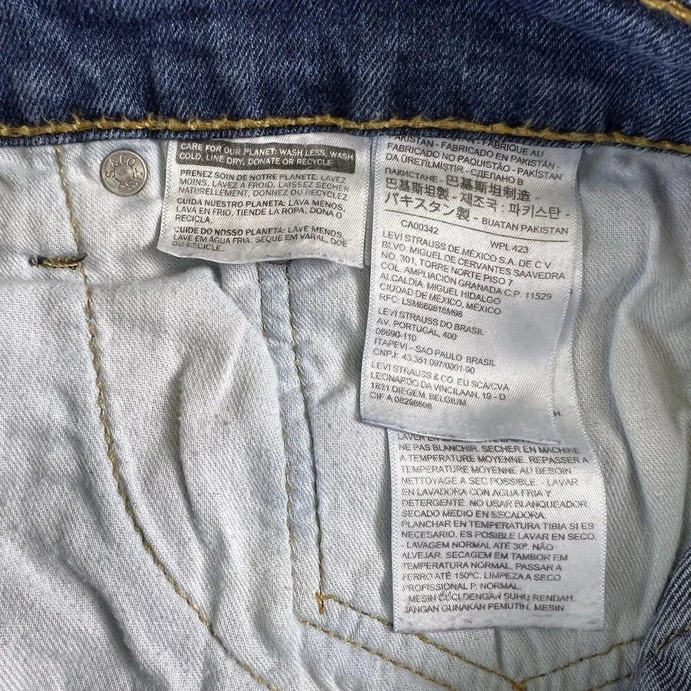 Levi's 505 Regular Fit Jeans Mens 40x32 Blue Medium Wash Straight Leg Denim
